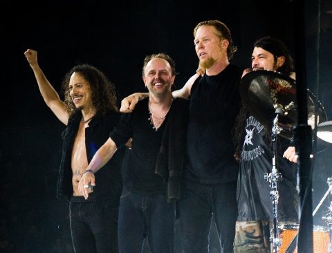 Metallica na koncertě v O2 Areně v Londýně 15. 9. 2008