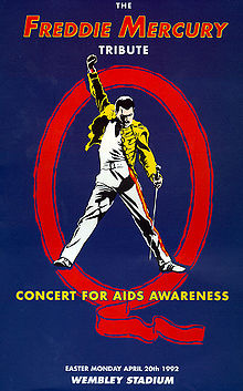 Koncert pro život r. 1992 - Pocta Freddiemu Mercurymu (plakát)